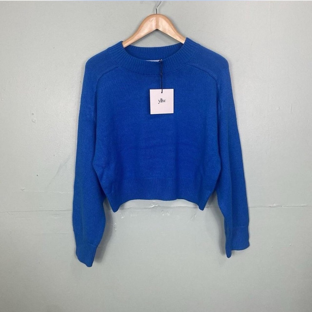 SOLD: Yellow The Label Crewneck Sweater